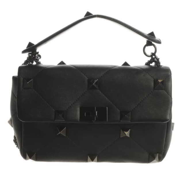 Valentino Garavani Roman Stud Handtasche Schwarz in Schwarz from Buddy And Selly, photo 1 of 1
