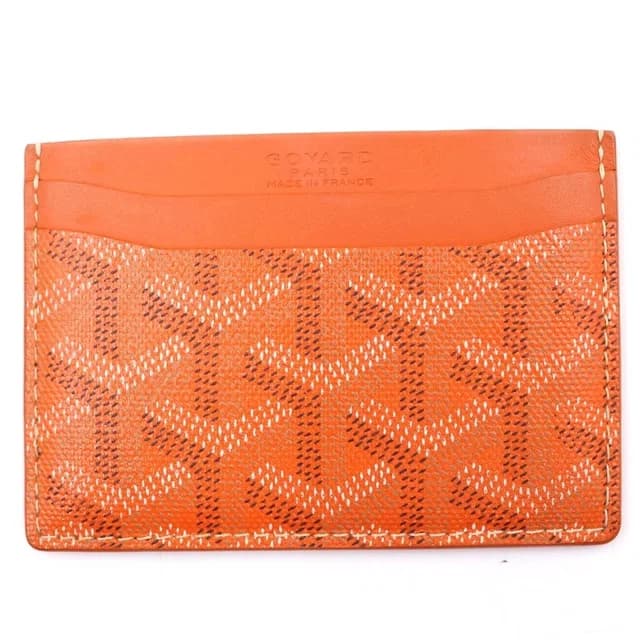 Goyard Saint Sulpice Card Case Business Leather Orange in Orange Leather from The Reluxe, photo 1 of 1
