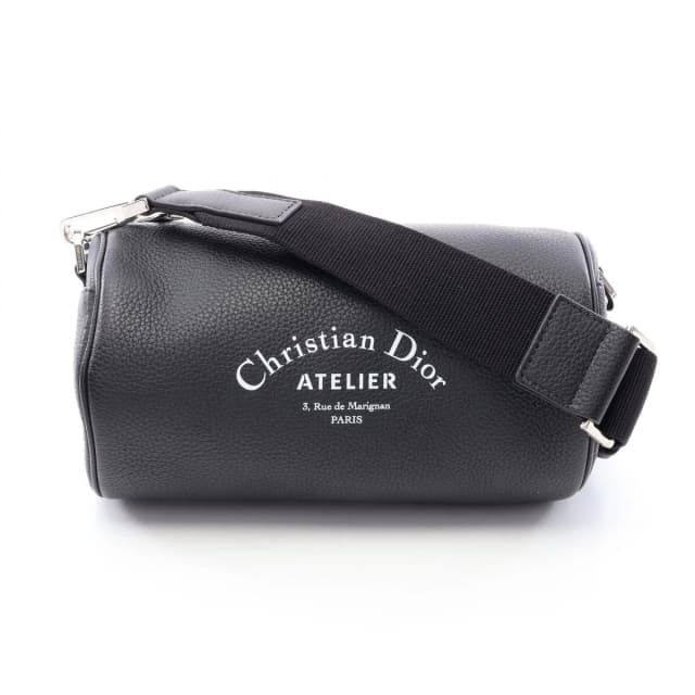 Dior Homme Shoulder Bag Atelier Roller Black Leather in Black Leather from The Reluxe, photo 1 of 1