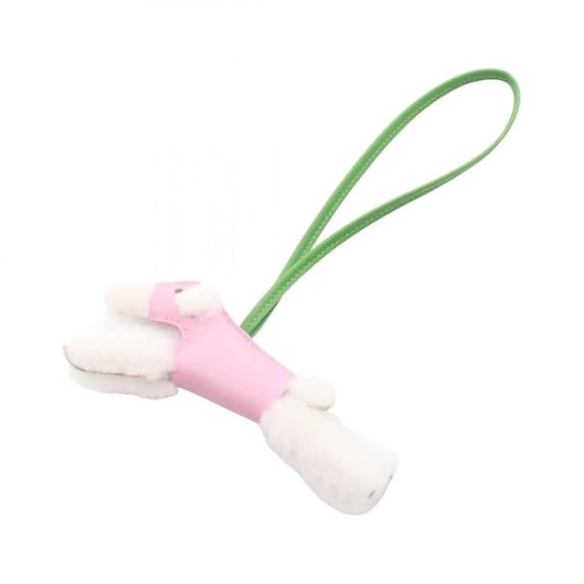 Hermès Charm Buddy Mauve Silvestre Vert Yucca Mouton in Green from The Reluxe, photo 1 of 1