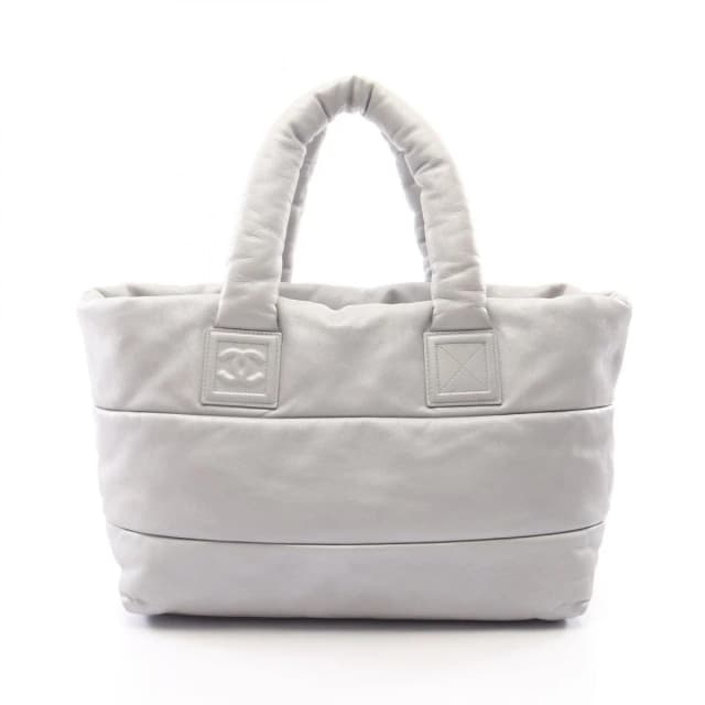 Chanel Tote Bag Coco Cocoon GM Reversible Silver Leather GM in Silver Leather from The Reluxe, photo 1 of 1