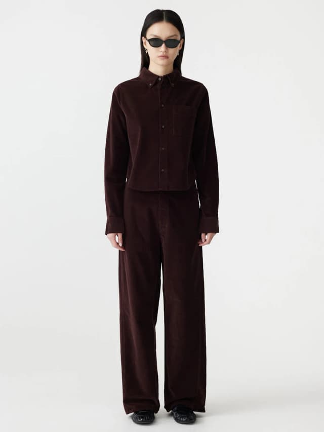 Bassike Cord Classic Shirt, image 1 of 1 from bassike