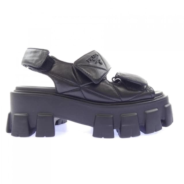 Prada Monolith Sandals Black in Black from The Reluxe, photo 1 of 1