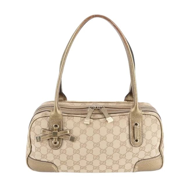 Gucci GG Canvas Prince Leather Shoulder Bag Eem in Canvas from The Reluxe, photo 1 of 1