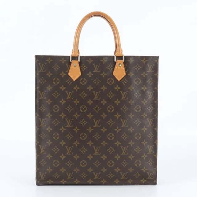 Louis Vuitton Monogram Sac Plat Leather Tote Bag Shoulder Business in Leather from The Reluxe, photo 1 of 1