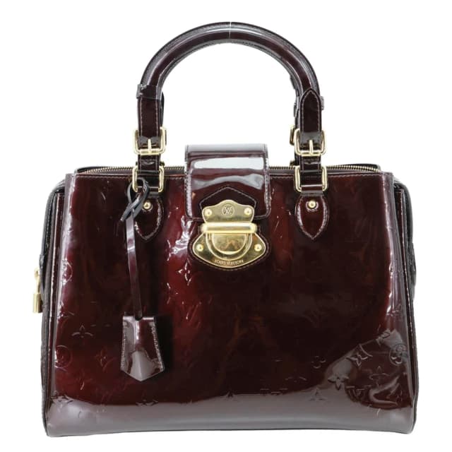 Louis Vuitton Melrose Avenue Monogram Vernis Leather Satchel Bag Amarante in Leather from Dallas Designer Handbags, photo 1 of 1
