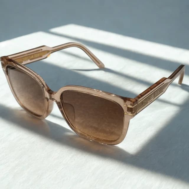 Dior Light Brown Frame Sunglasses in Brown from Revivre Luxury Consignment, photo 1 of 1