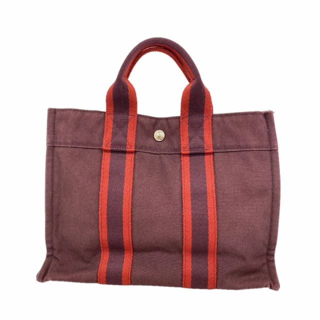 Hermès Tote Bag Fourre Tout PM Canvas Brown Silver in Brown Canvas from The Reluxe, photo 1 of 1