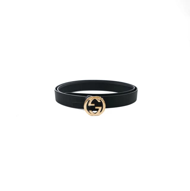 Gucci GG Interlocking Belt Black Size 100 in Black Leather from The Purse Affair, photo 1 of 1