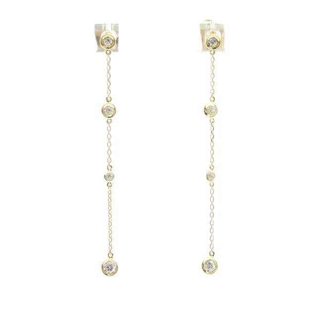 Ponte Vecchio Diamond Drop Earrings Diamond Yellow Gold (18K) Drop Earrings Gold in Gold Yellow gold (18K) from Elady, photo 1 of 1