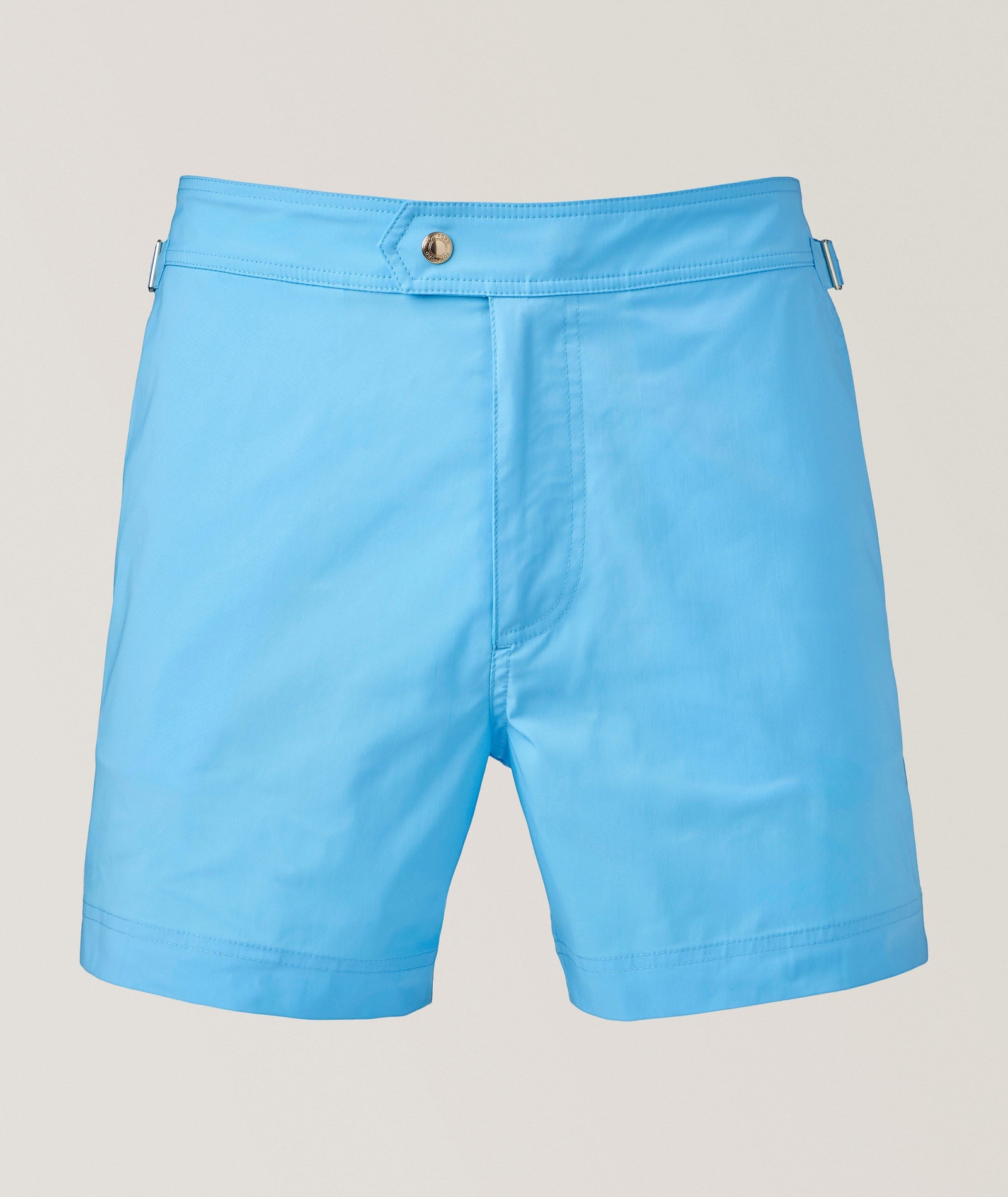 TOM FORD Compact Poplin Swim Shorts in Blue 90% polyamide, 10% elastane, image 1 of 1 from Harry Rosen