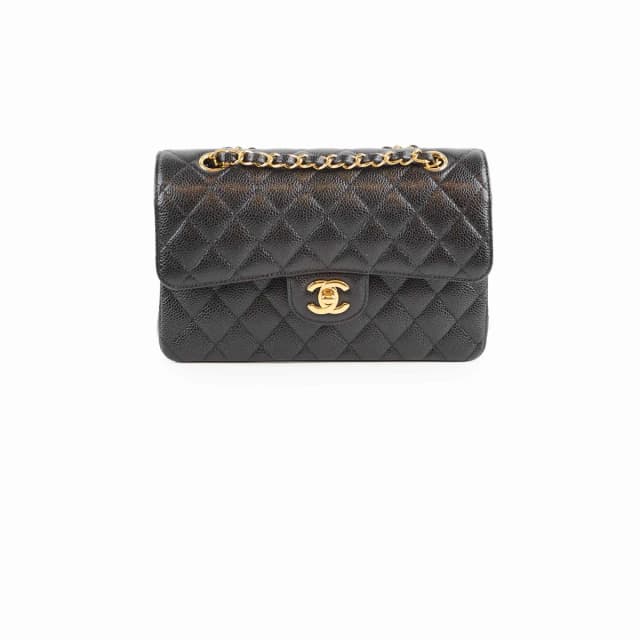 Chanel Small Black Caviar GHW Classic Flap 31 Series in Black Caviar leather from The Purse Affair, photo 1 of 1