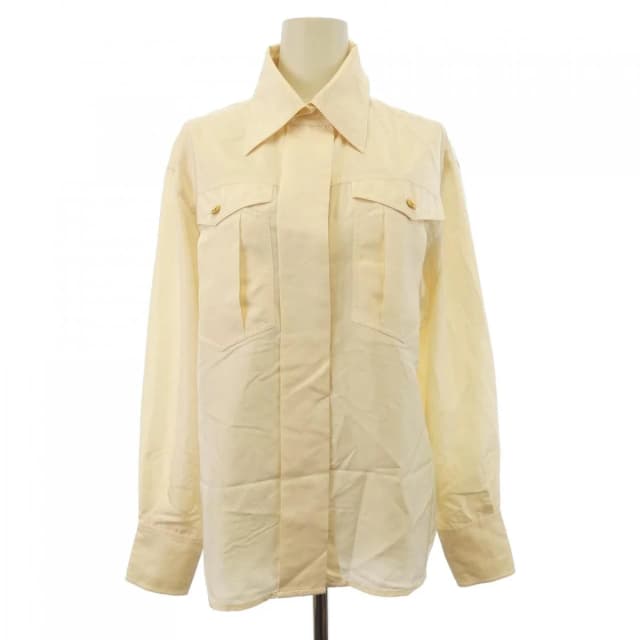 Chanel Vintage Shirt Beige in Beige Silk from The Reluxe, photo 1 of 1