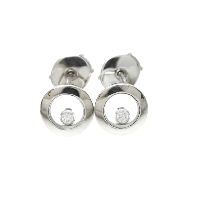 Chopard Happy Diamonds Diamond Earrings 83A017 Diamond White Gold (18K) Stud Earrings Silver in Silver White gold (18K) from Elady, photo 1 of 1