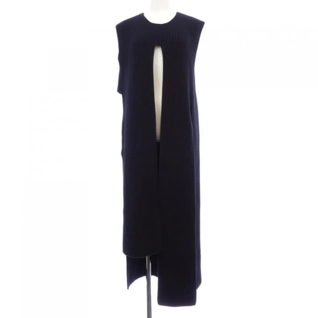 Celine Long Vest Navy in Navy Cashmere from The Reluxe, photo 1 of 1