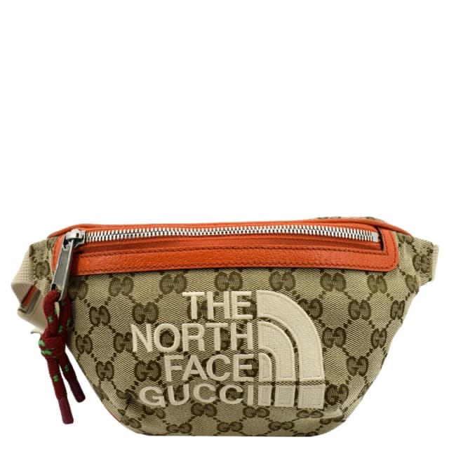 Gucci X North Face Canvas Waist Belt Bag Beige 650299 in Beige Canvas from Dallas Designer Handbags, photo 1 of 1
