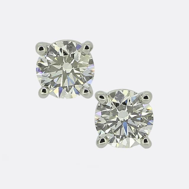 Tiffany & Co. 0.78 Carat Diamond Stud Earrings from The Vintage Jeweller, photo 1 of 1