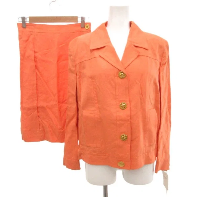 Celine Color Suit Set Tailored Open Collar Jacket Skirt Logo Golden Button from The Reluxe, photo 1 of 1
