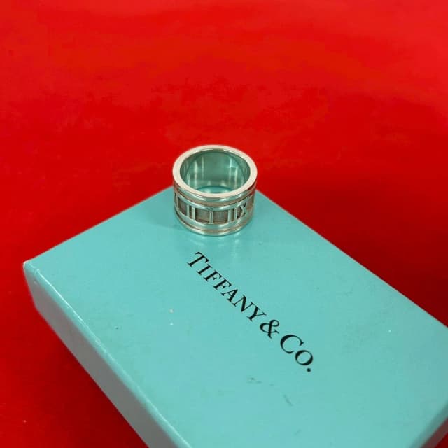 Tiffany & Co. Box Atlas 925 Sterling Silver Ring No 9 0410 in Silver from The Reluxe, photo 1 of 1