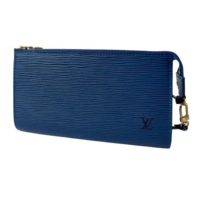 Louis Vuitton Epi Pochette Blue Pouch in Blue Leather from The Reluxe, photo 1 of 1