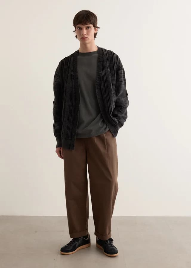 Incu Collection Trawler Chino Pants in MUSHROOM, image 1 of 1 from Incu