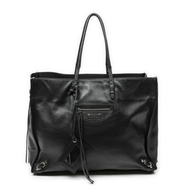 Balenciaga Papier A6 Zip Around Tote Bag Black Gray Calfskin Leather in Black Calfskin from The Reluxe, photo 1 of 1