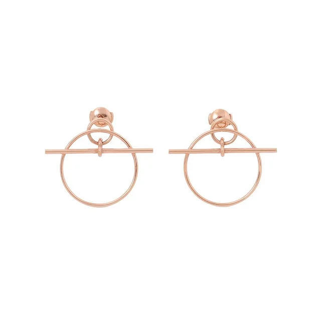 Hermès Earrings Loop Echappee PM 18K Pink Gold in Pink from The Reluxe, photo 1 of 1