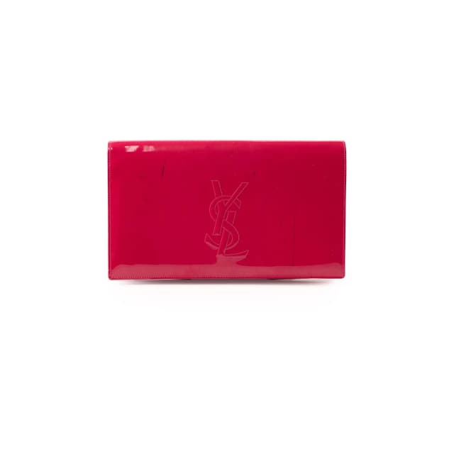 Saint Laurent Patent Clutch Pink in Pink Patent leather from The Purse Affair, photo 1 of 1