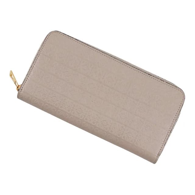 Loewe Anagram Long Wallet Beige107N55.F13 Calf Leather in Calfskin from GALLERY RARE, photo 1 of 1