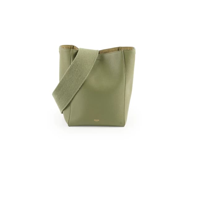 Celine Sangle Bucket Bag Green in Green Calfskin from The Purse Affair, photo 1 of 1