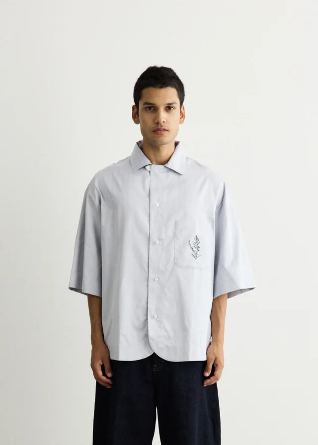 Jacquemus La Chemise Gardian in ROSEMARY LIGHT BLUE / BLA 3GU, image 1 of 1 from Incu