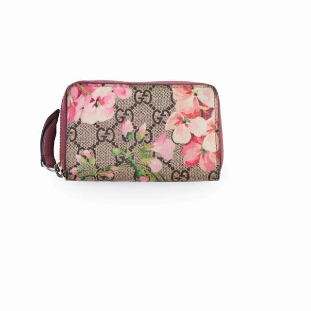Gucci GG Supreme Blooms Zip Around Wallet in Canvas from The Purse Affair, photo 1 of 1