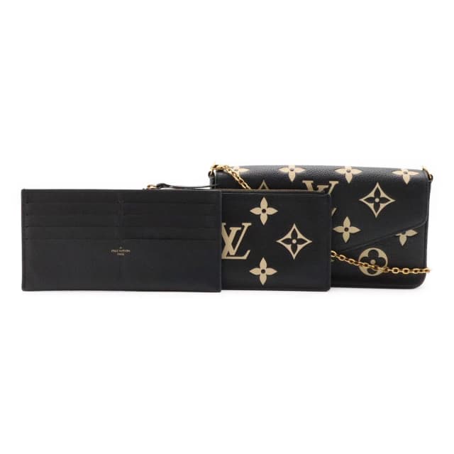 Louis Vuitton Monogram Empreinte Pochette Felicie Shoulder Bag 2-Way Clutch in Leather from The Reluxe, photo 1 of 1