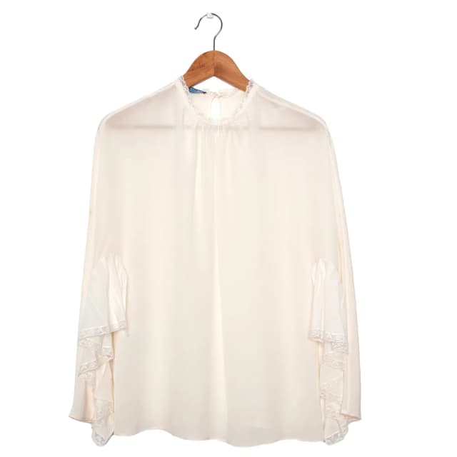 Prada White Blouse in White Silk from Revivre, photo 1 of 1
