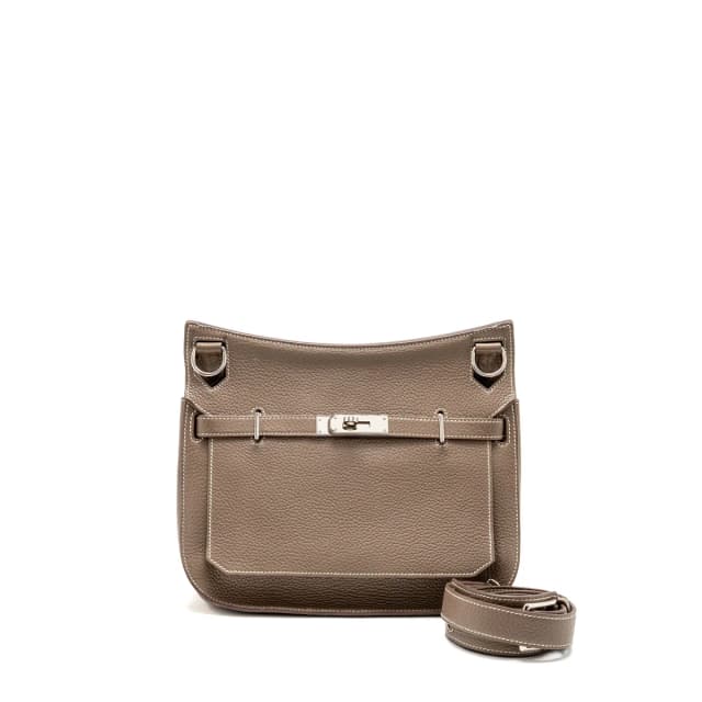 Hermès Jypsiere 28 clemence etoupe SHW stamp square Q in Taupe Clemence leather from EMIER, photo 1 of 1