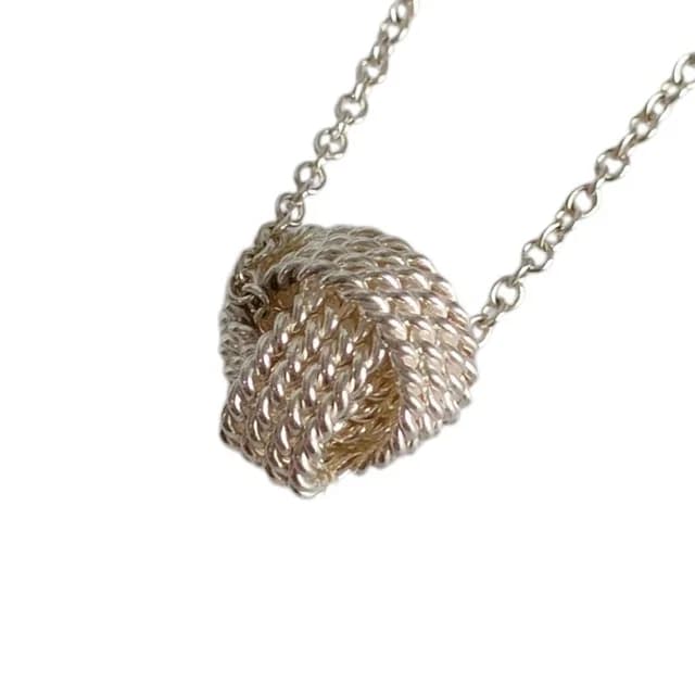 Tiffany & Co. Somerset Mesh Ball Chain Pendant 925 Sterling Silver in Silver from The Reluxe, photo 1 of 1