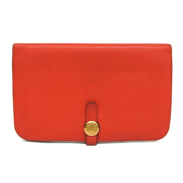 Hermès Dogon Duo GM Men,Women Togo Leather Long Wallet (bi-fold) Capucine in Capucine Togo leather from Elady, photo 1 of 1