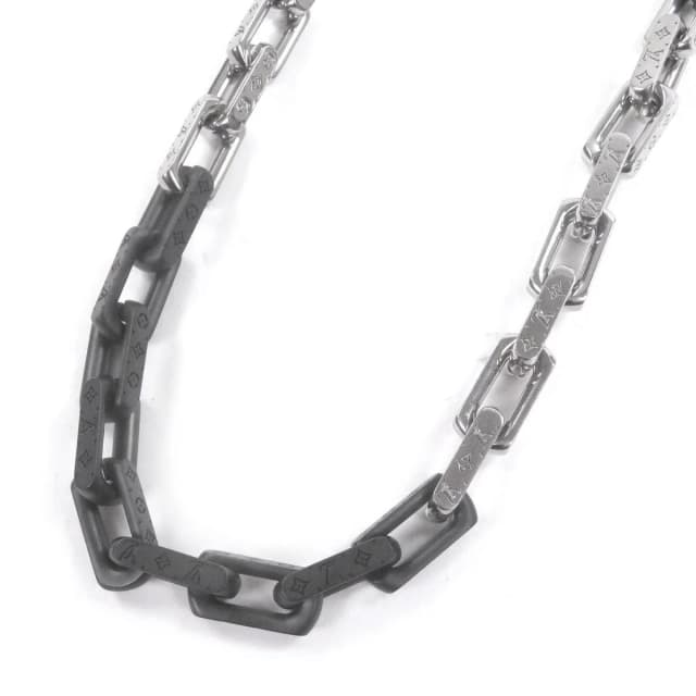 Louis Vuitton Necklace Monogram Silver Black in Black from The Reluxe, photo 1 of 1