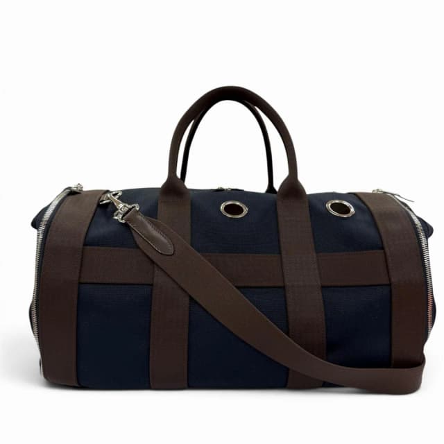 Hermès 2-Way Dog Carrier Pet Shoulder Bag Towarmitari Navy in Navy from The Reluxe, photo 1 of 1
