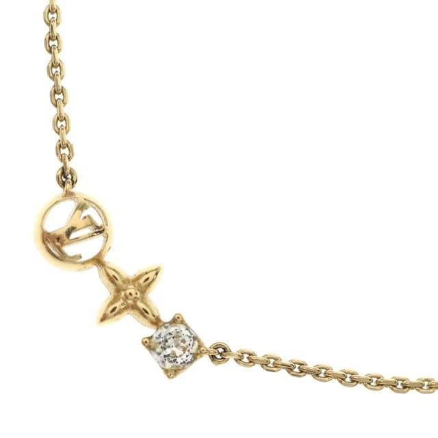 Louis Vuitton Necklace Petit Stone Pendant Chain Gold in Gold from The Reluxe, photo 1 of 1