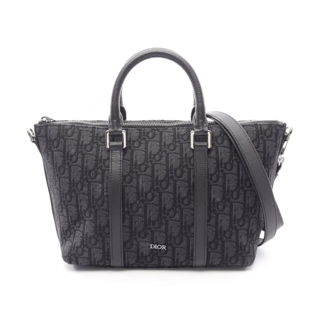Dior Handbag Weekender 25 2-Way Black Canvas Leather in Black Canvas from The Reluxe, photo 1 of 1