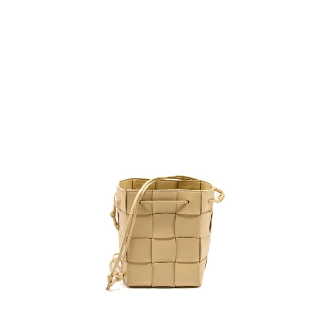 Bottega Veneta Small Cassette Bucket Bag Lambskin Beige in Beige Lambskin from EMIER, photo 1 of 1