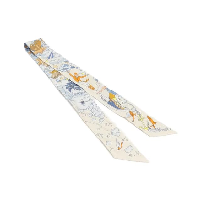 Hermès Sur Mon Nuage Twilly Scarf in Silk from The Reluxe, photo 1 of 1