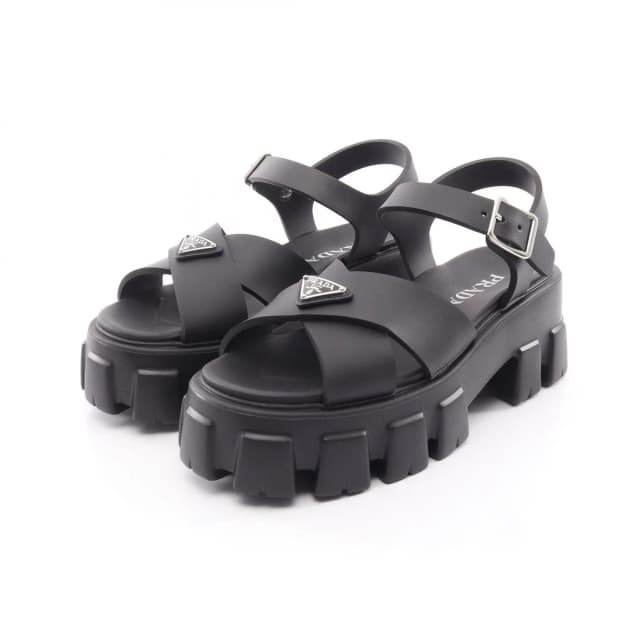 Prada Sandals Monolith Black in Black from The Reluxe, photo 1 of 1