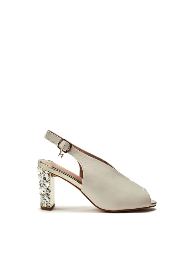 Moda In Pelle Maeva Heeled Sandals in OFF WHITE, image 1 of 1 from Fenwick