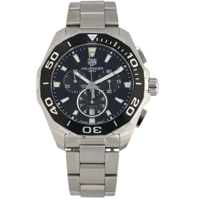 TAG Heuer Aquaracer CAY111A 43mm Stainless Steel Watch from H&T, photo 1 of 1