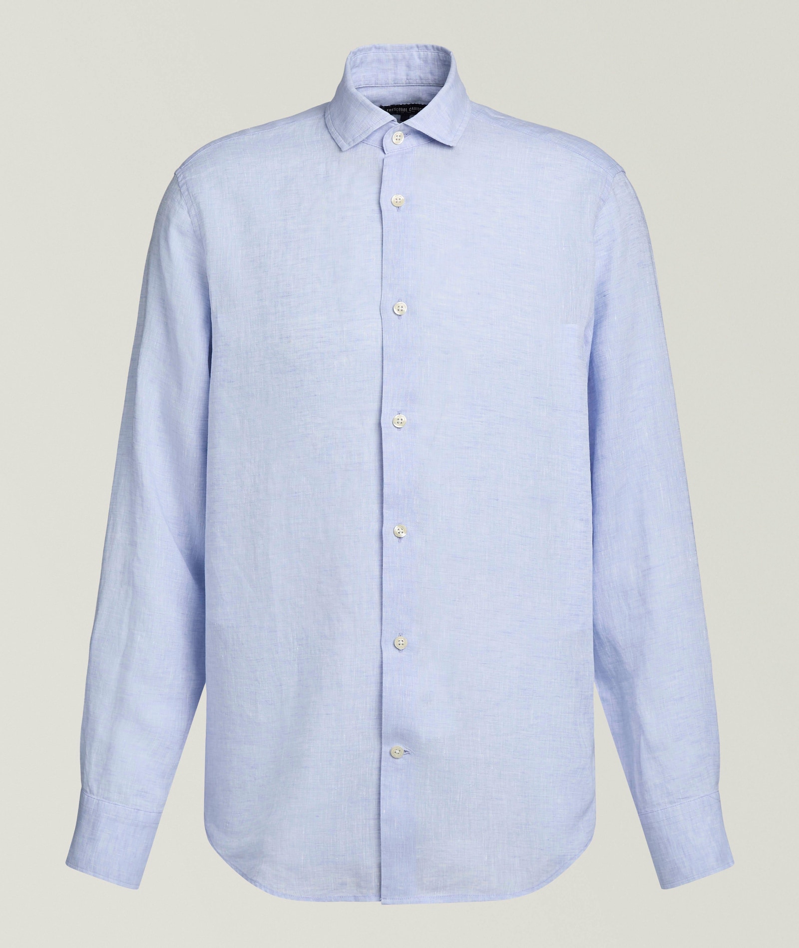 Frescobol Carioca Antonio Linen Shirt in Blue Linen & Linen Blends, image 1 of 1 from Harry Rosen