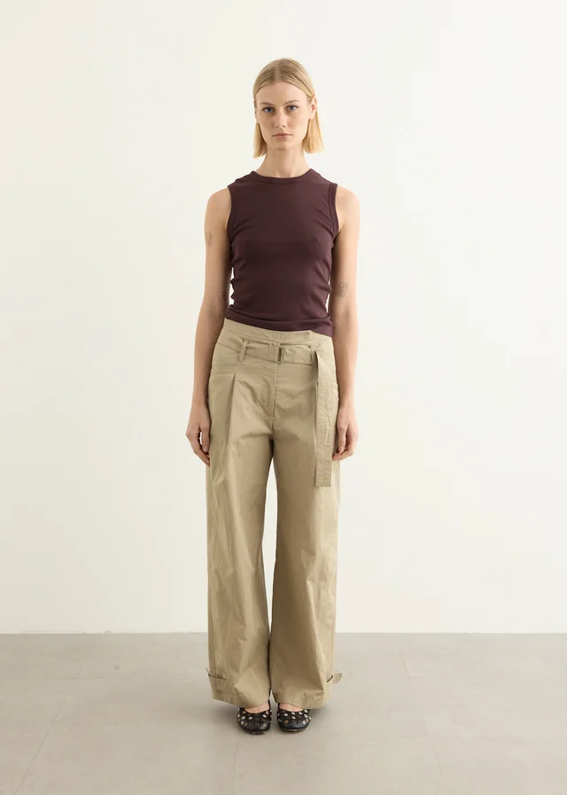 Low Classic Incu Exclusive Double Belt Point Pants in BEIGE (colour 2), image 1 of 1 from Incu