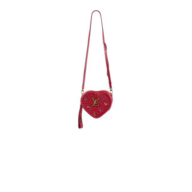 Louis Vuitton New Wave Heart Crossbody Red in Red Leather from The Purse Affair, photo 1 of 1