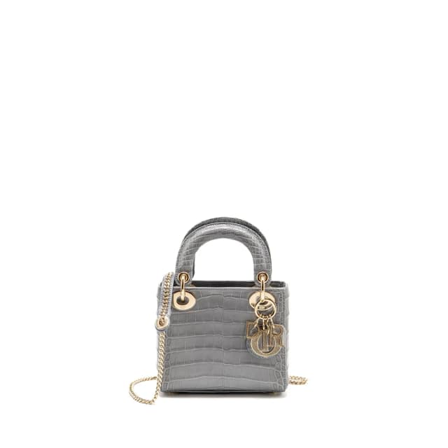 Mini Lady Dior Alligator mississippiensis grey LGHW in Grey Crocodile from EMIER, photo 1 of 1